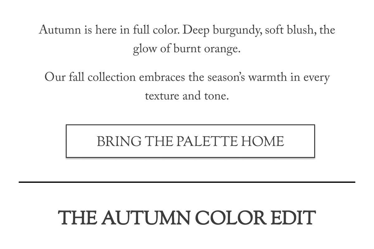 The Autumn Color Edit