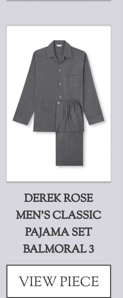 Derek Rose Men's Classic Pajama Set Balmoral 3