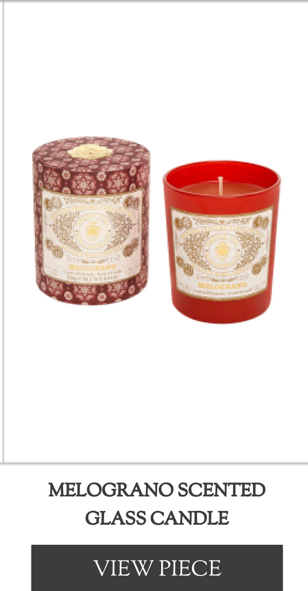 Melograno Scented Glass Candle
