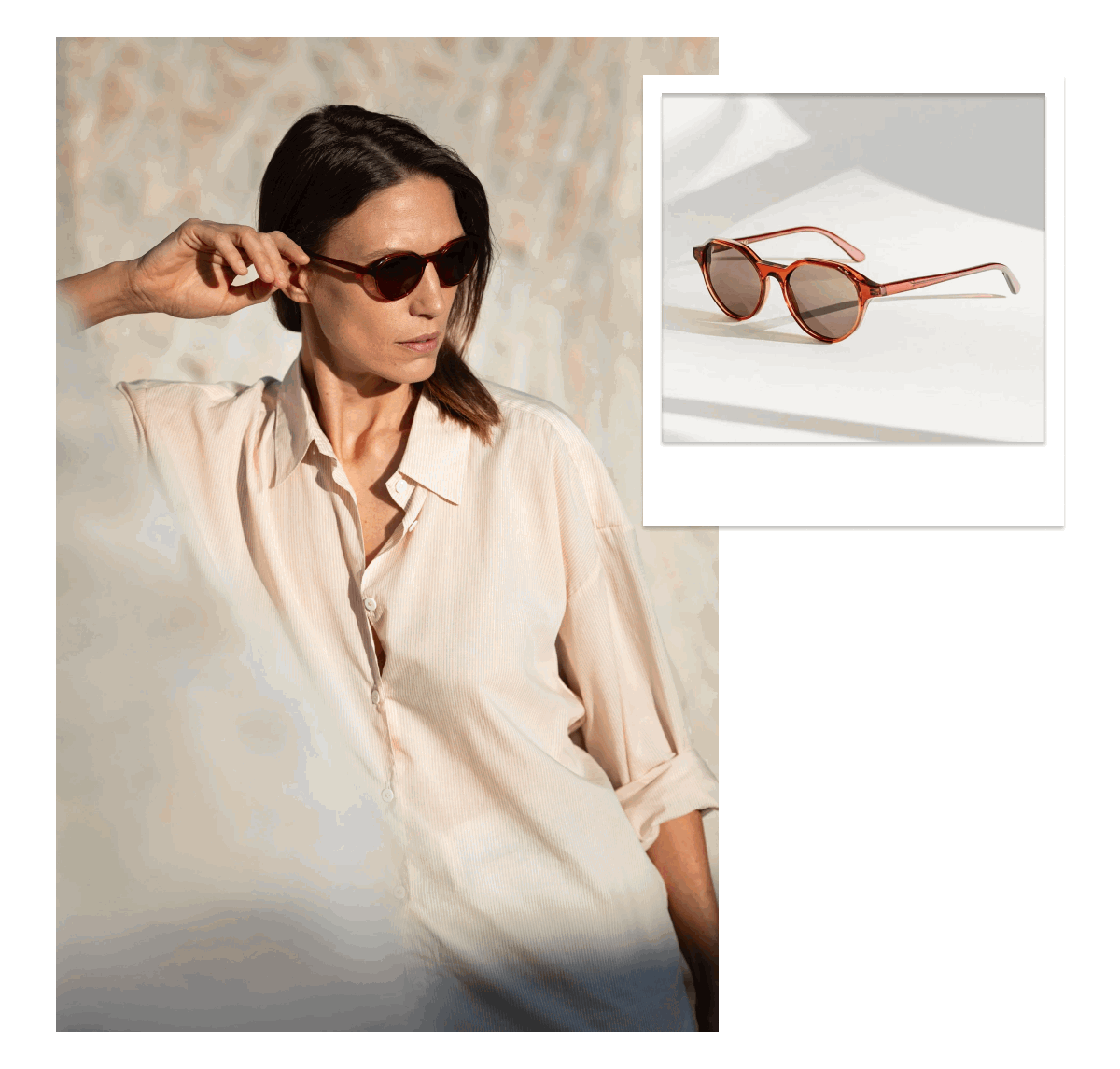 Eva Masaki sunglasses capture the ease of slow mornings and open skies.