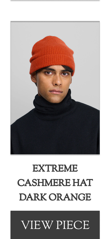 Extreme Cashmere Hat Dark Orange