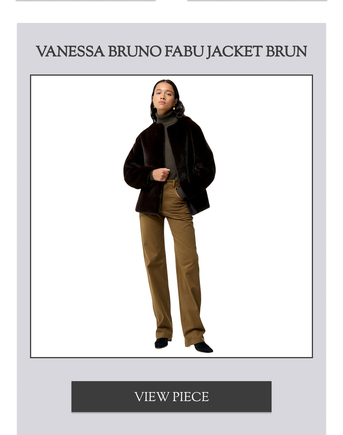 Vanessa Bruno Fabu Jacket Brun