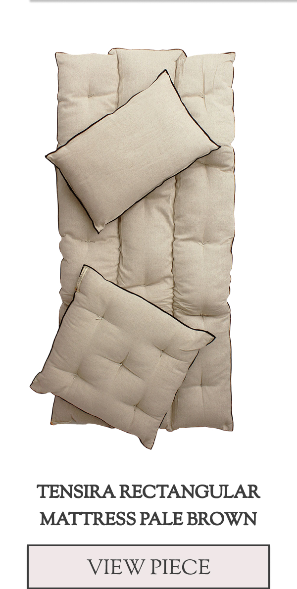 Tensira Rectangular Mattress Pale Brown