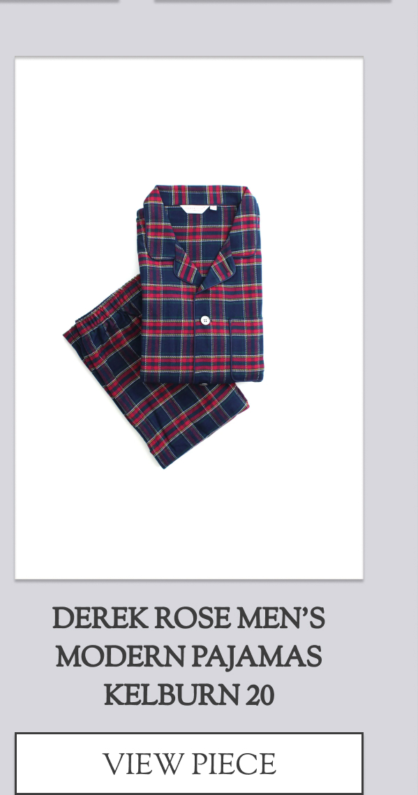 Derek Rose Men's Modern Pajamas Kelburn 20