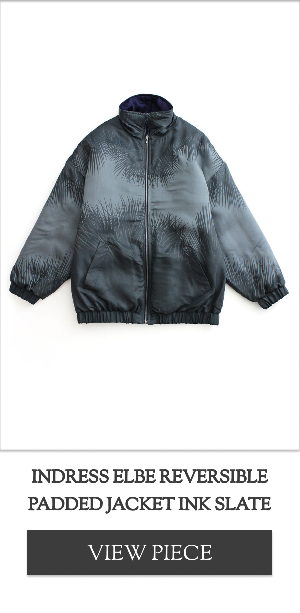 Indress Elbe Reversible Padded Jacket Ink Slate