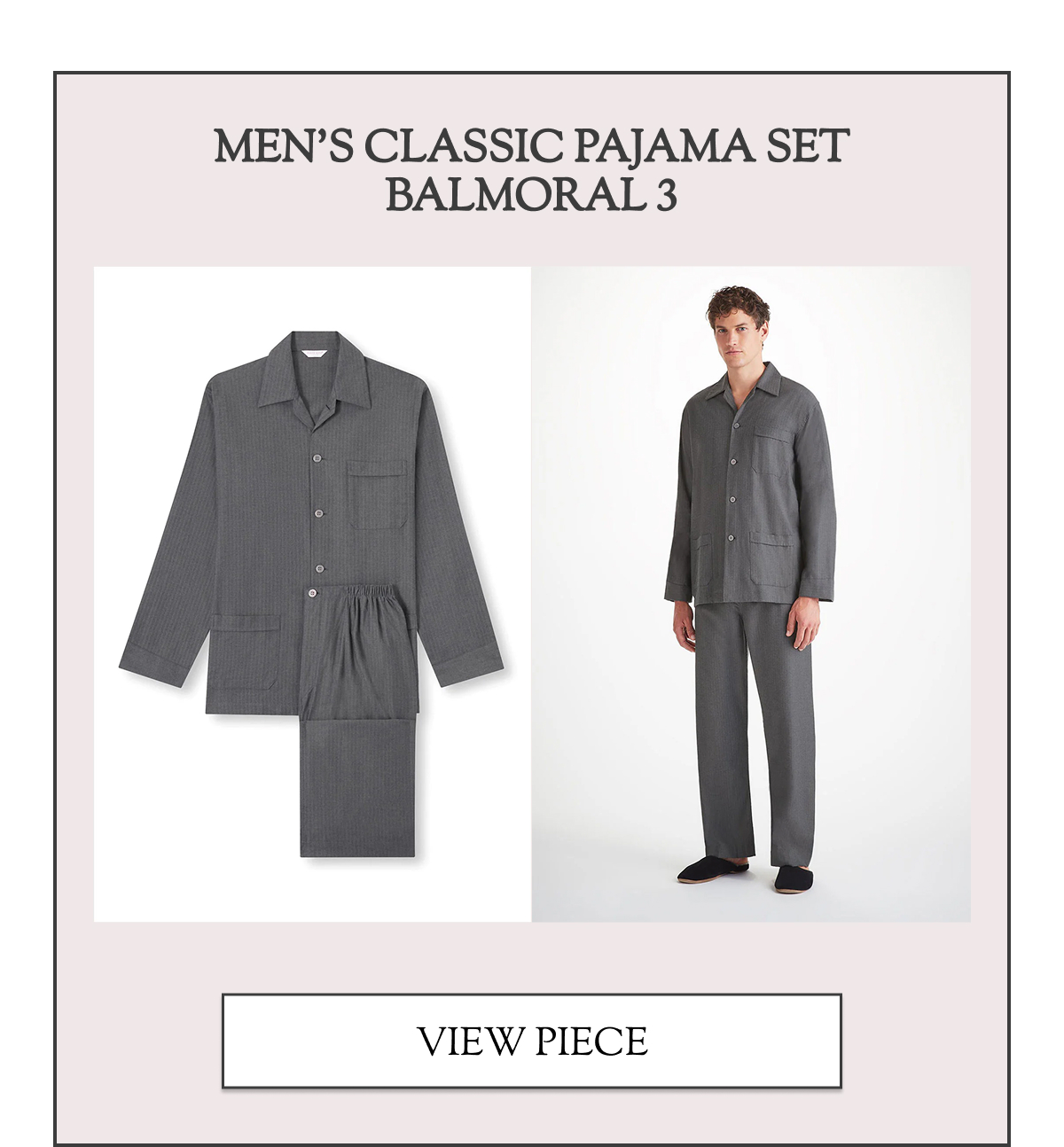 Men's Classic Pajama Set Balmoral 3