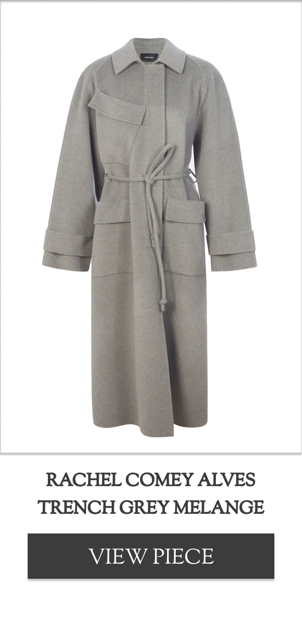Rachel Comey Alves Trench Grey Melange