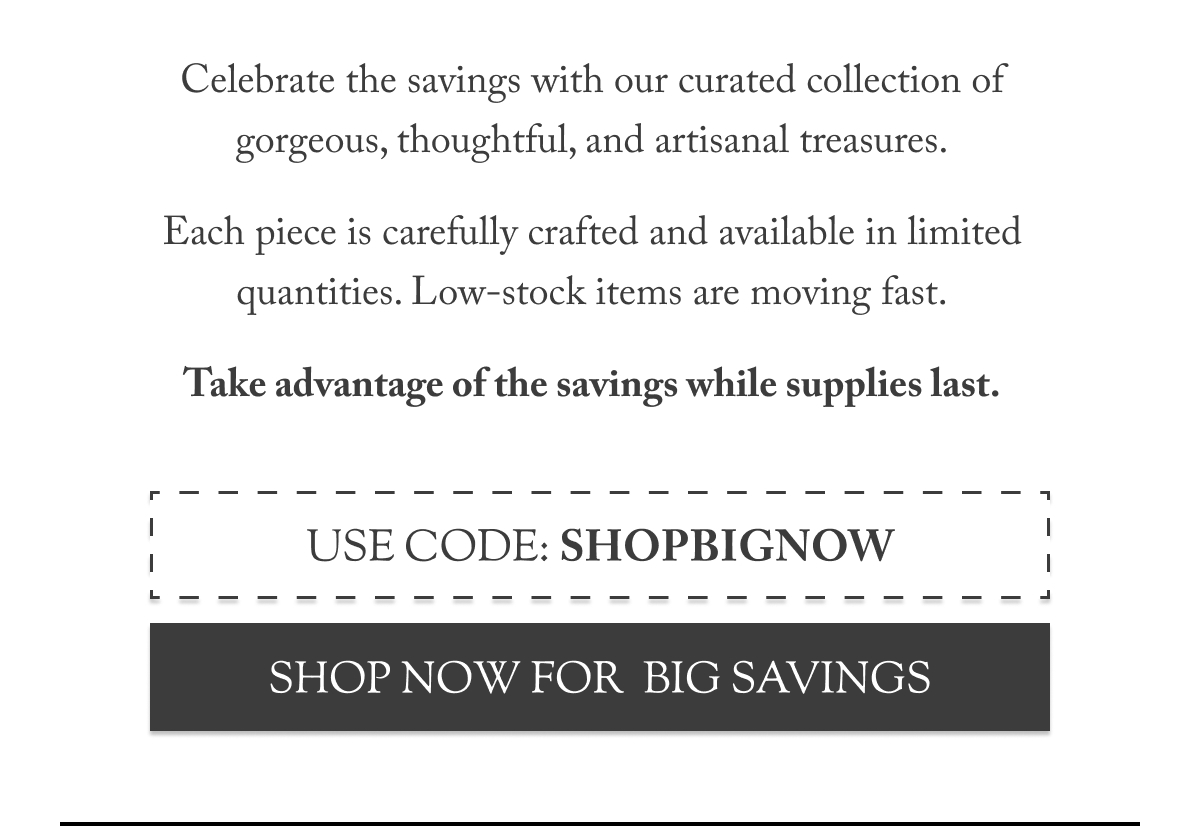 Shop Now for Big Savings