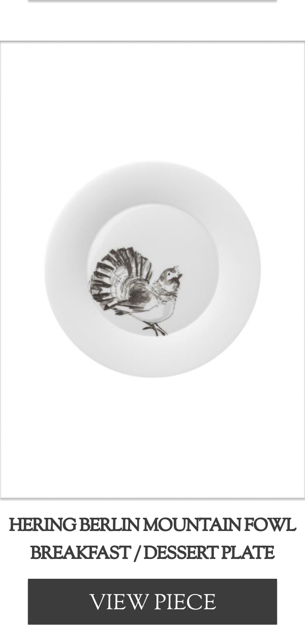 Hering Berlin Mountain Fowl Breakfast / Dessert Plate