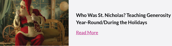 Teaching Generosity Year-Round | Read More