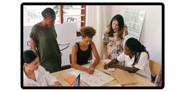 Entrepreneurs at work 