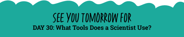 See You Tomorrow For: What Tools Does a Scientist Use? 