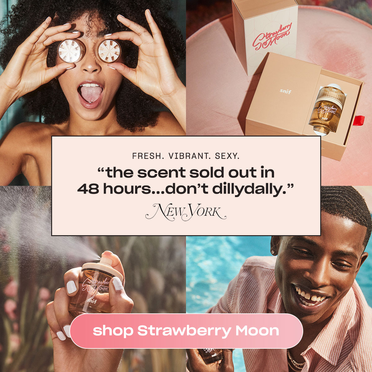 Introducing Strawberry Moon Mini. 🌙 Snif