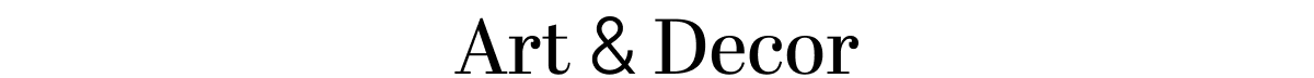 Shop Art & Decor