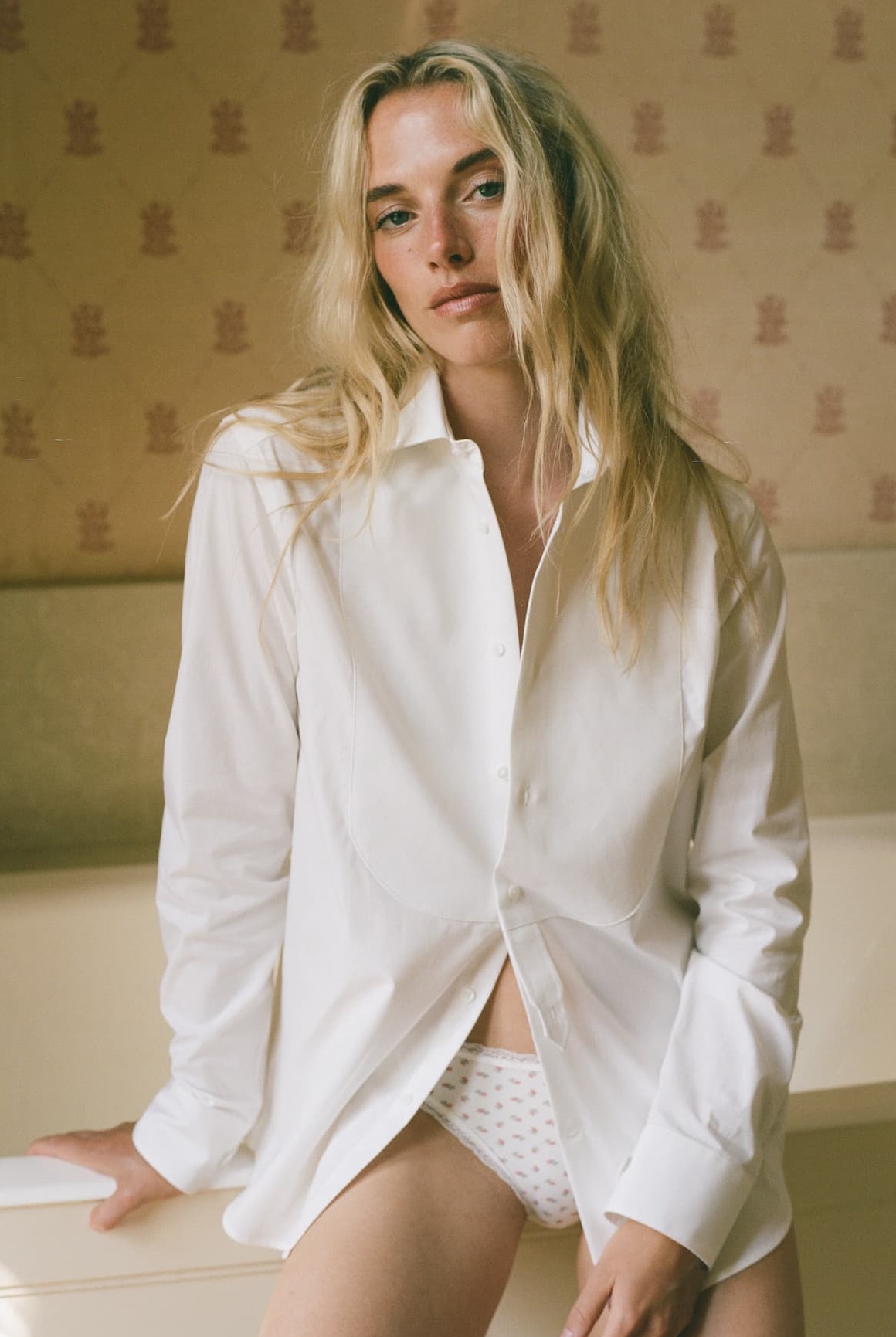 The Dress Shirt Curved Bib: Poplin, White