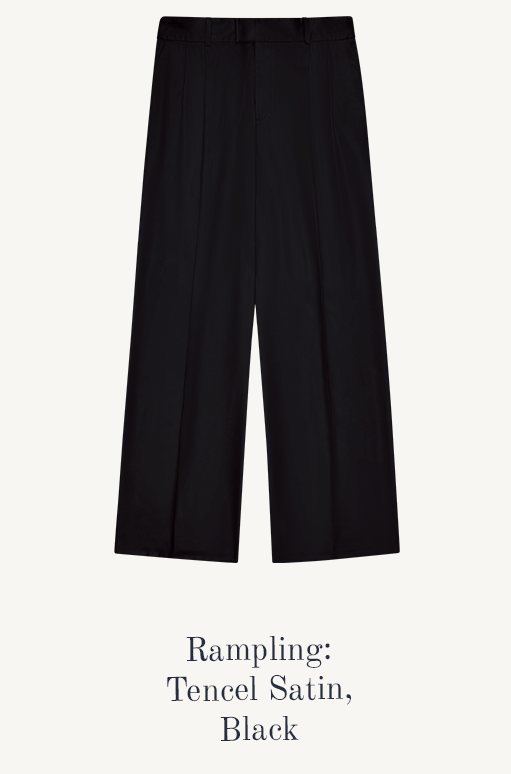 Rampling Trouser Tencel Satin Black