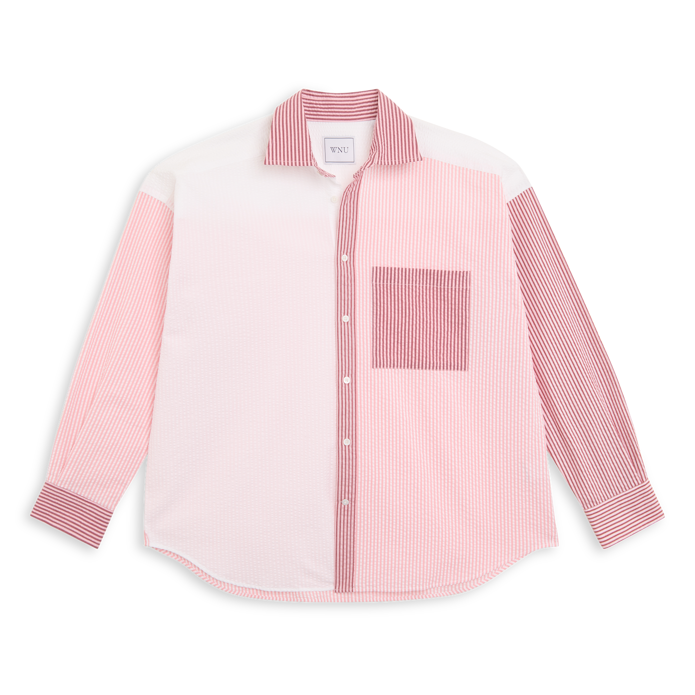 The Weekend: Seersucker, Pink Patchwork in 100% Organic Cotton