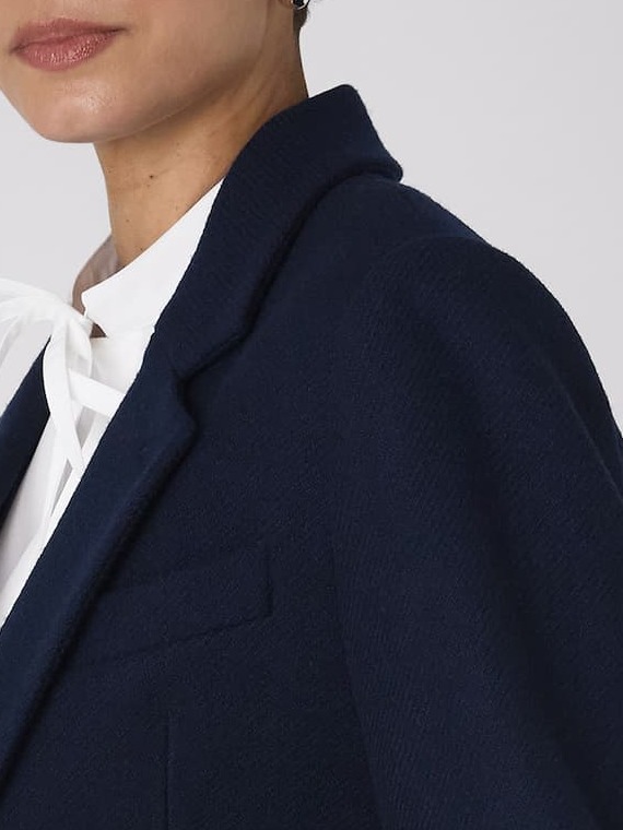Hutton Blazer: Wool, Navy