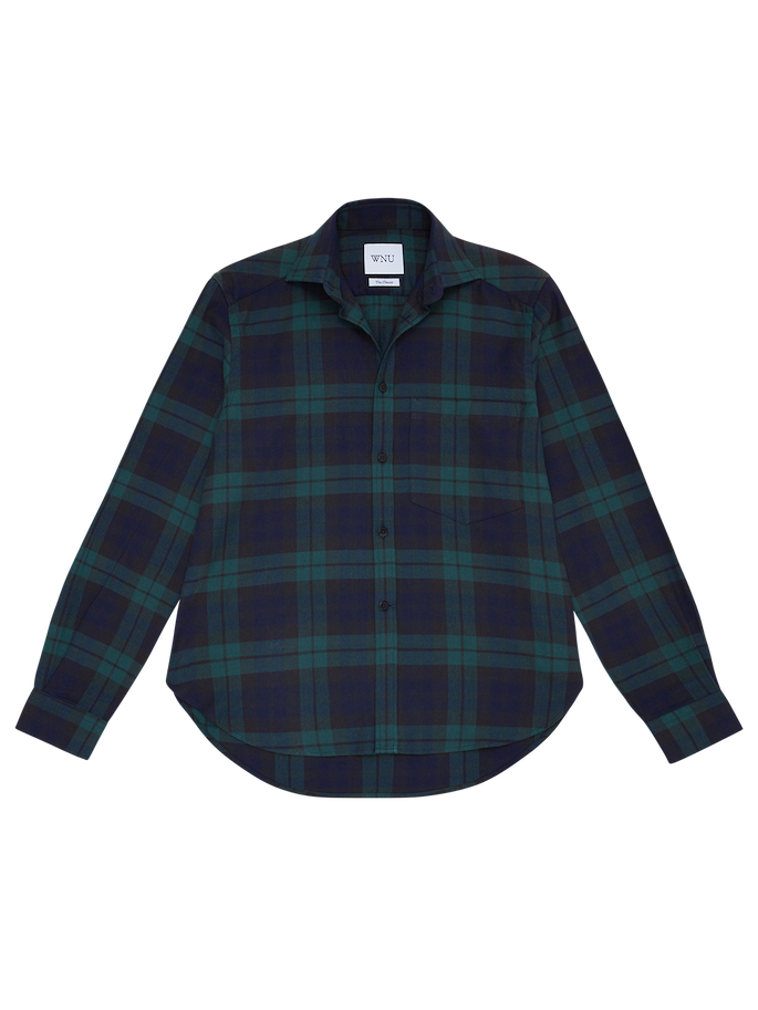 The Classic: Fine Brushed, Heritage Green Plaid