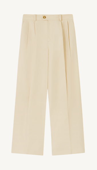 Rampling Trouser: Cotton, Fawn