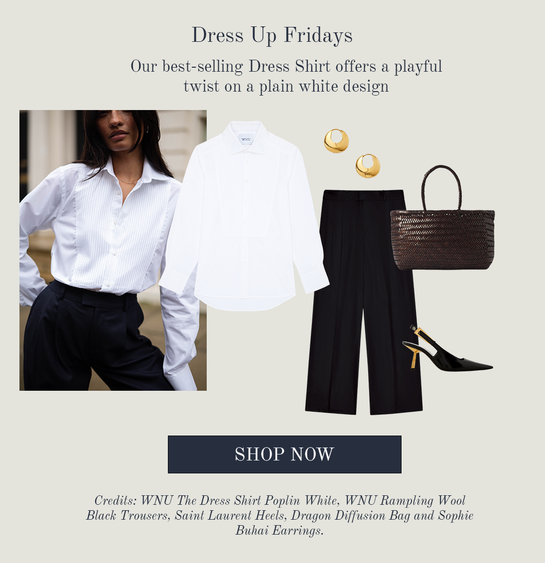 The Dress Shirt Poplin White 