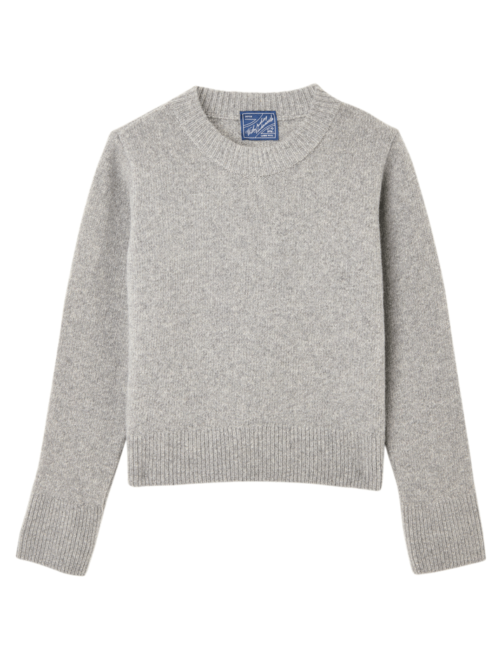 Devon Jumper: Wool, Mid Grey Melange