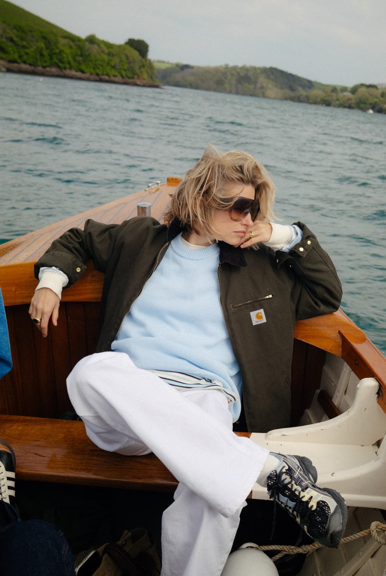 Sennen Jumper: Cotton, Icy Blue