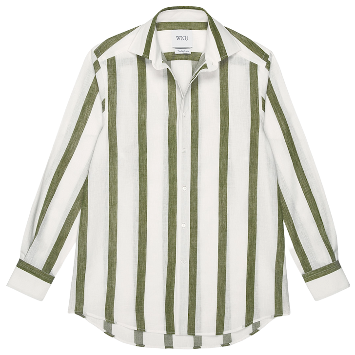 The Boyfriend Weave Khaki Stripe 