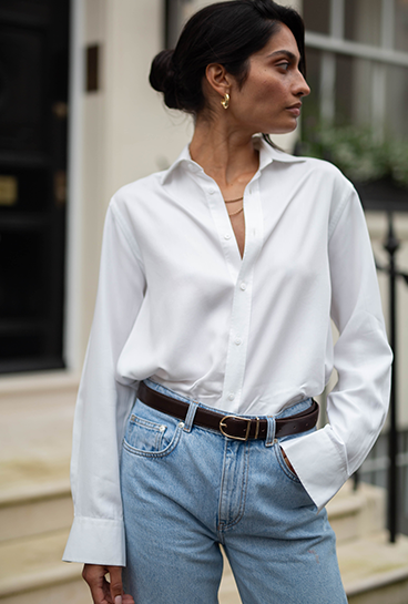The Boyfriend Tencel Off White 