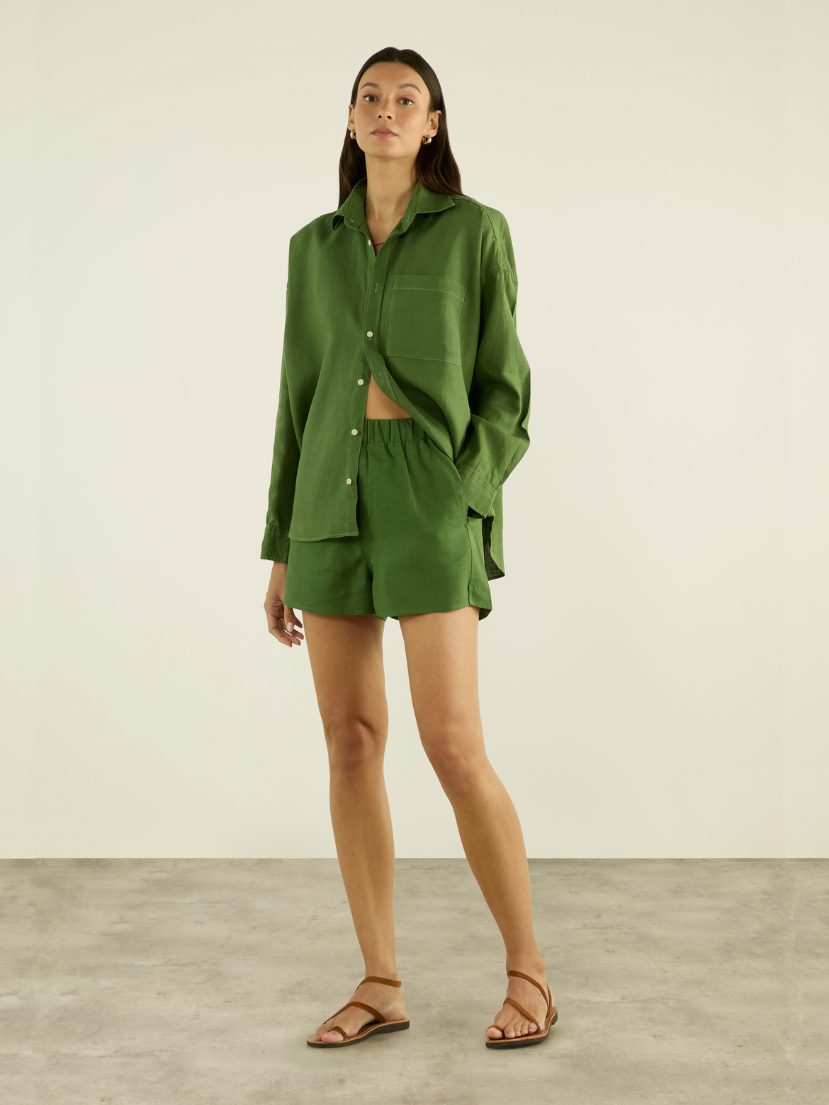 Green Hemp Shirt