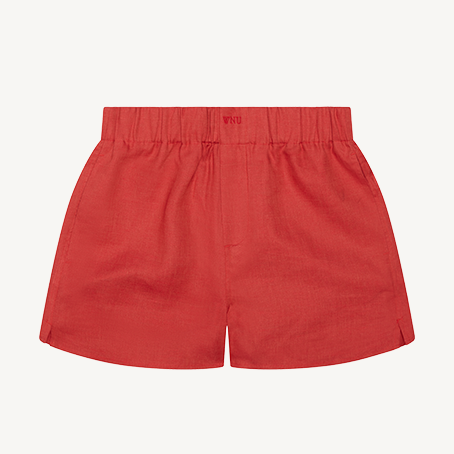 The Boxer: Linen, Cardinal Red