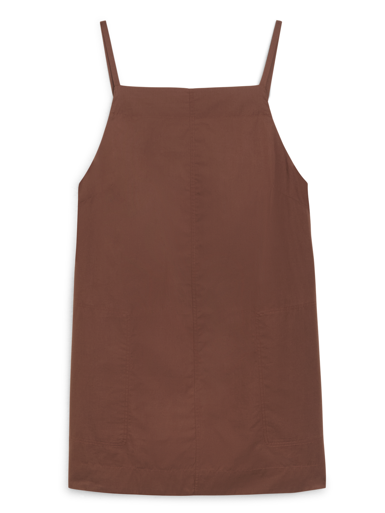 Andros Dress: Fine Poplin, Mocha