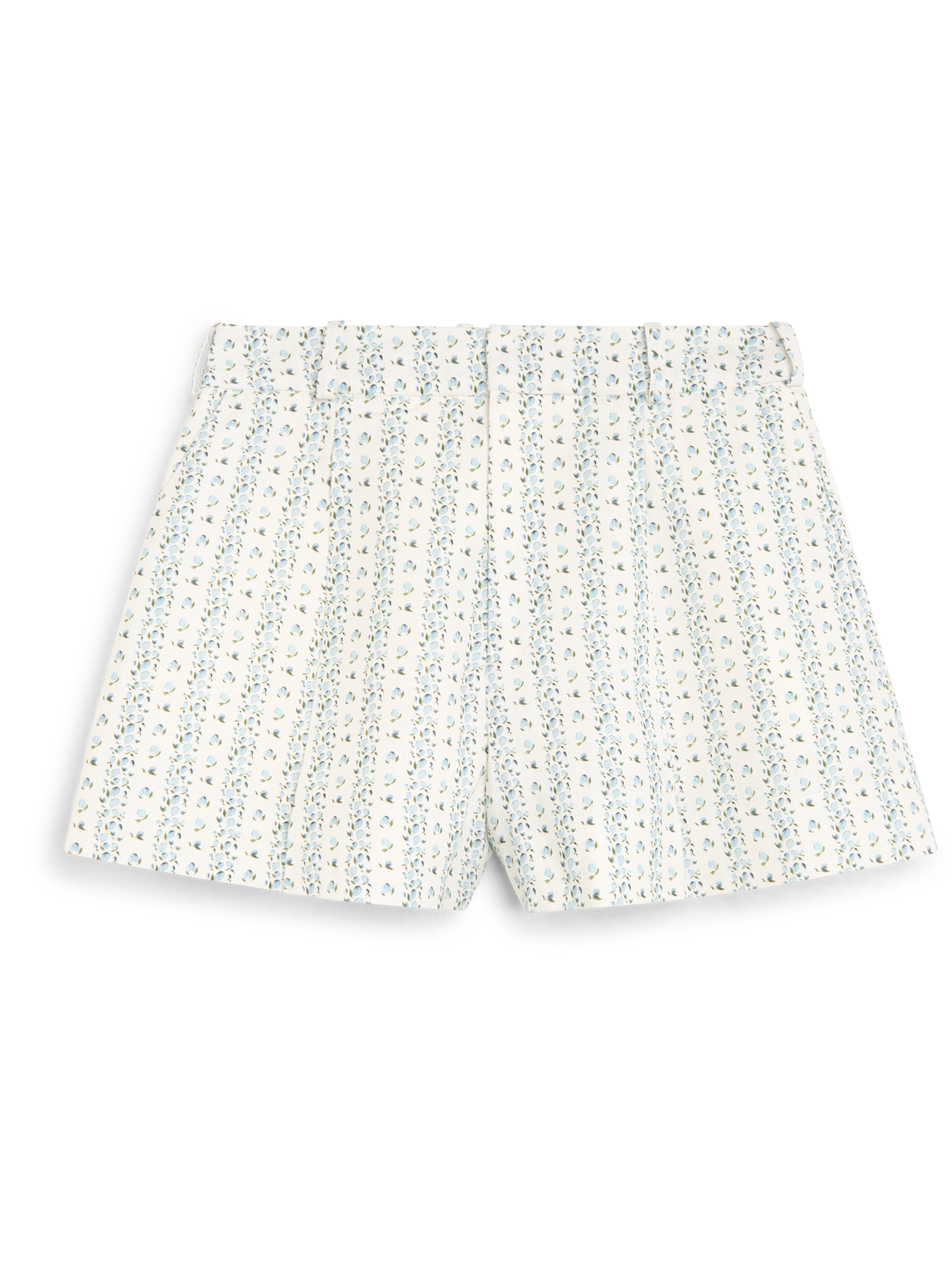 Penn Tailored Short: Linen, Plum Print