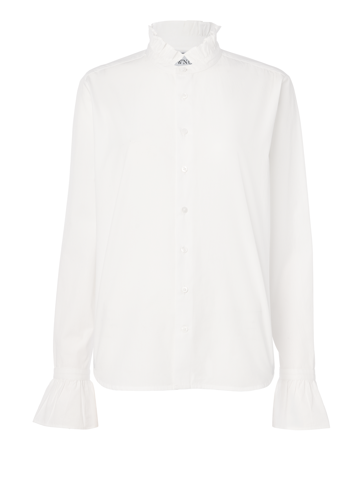 Kew Blouse: Fine Poplin, White