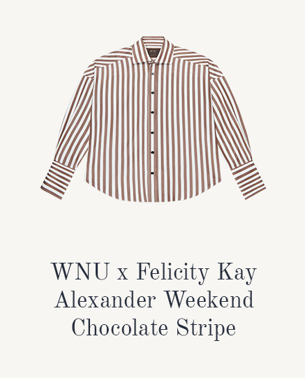 WNU x Felicity Kay Alexander Chocolate Stripe 