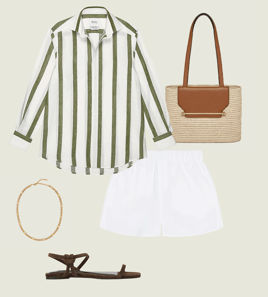 The Boyfriend: Weave, Khaki Stripe