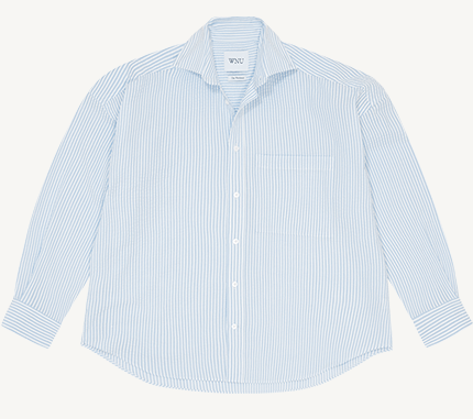 The Weekend Seersucker Rain Blue Stripe