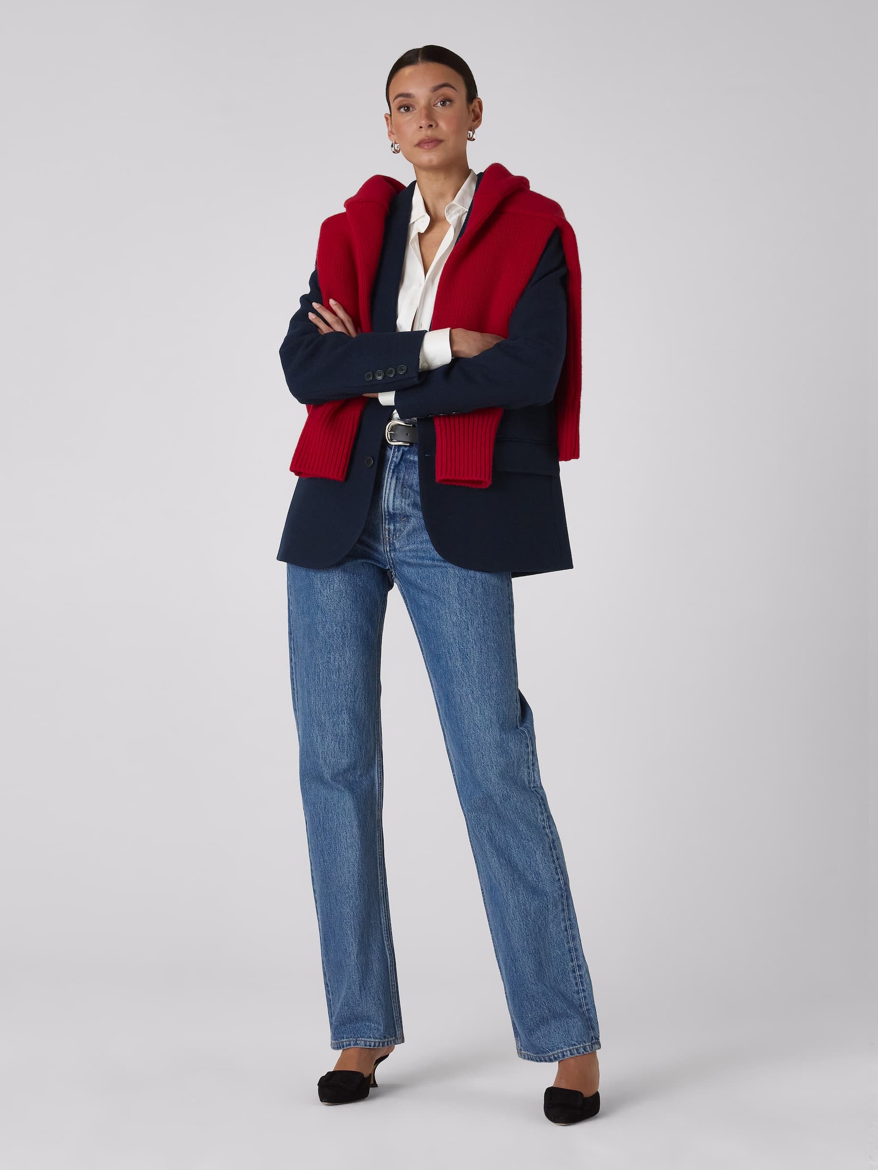 Hutton Blazer: Wool, Navy