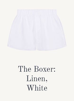 The Boxer: Linen, White