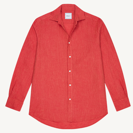 The Boyfriend Linen Cardinal Red 
