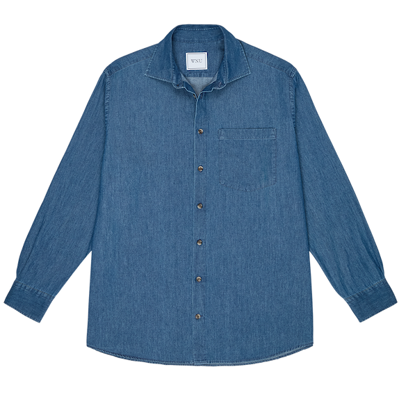 The Oversized: Chambray, Blue