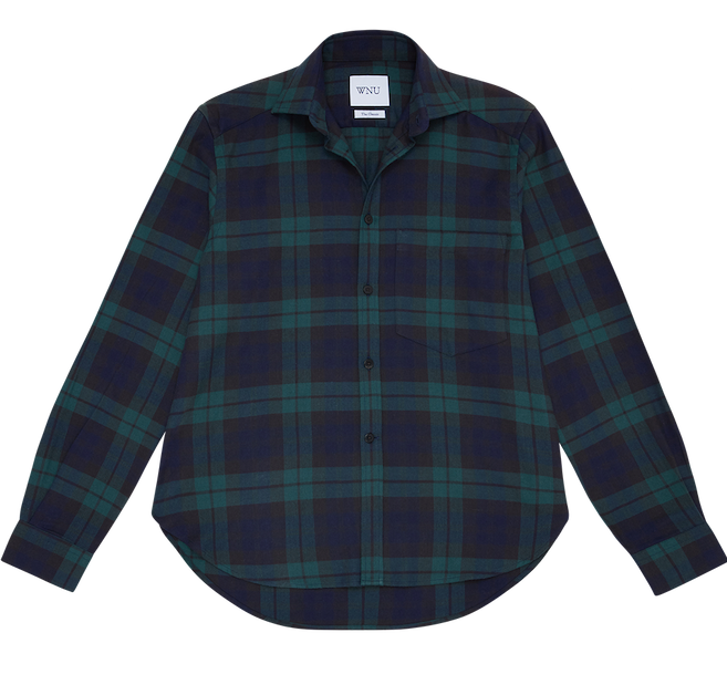 The Classic: Fine Brushed, Heritage Green Plaid
