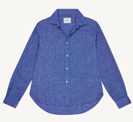 The Boyfriend: Linen, Lapis Blue