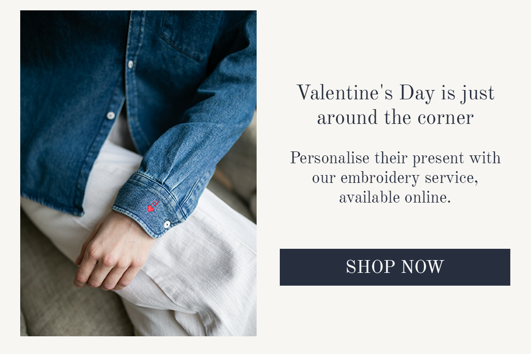 Personalise your shirt for Valentine's Day