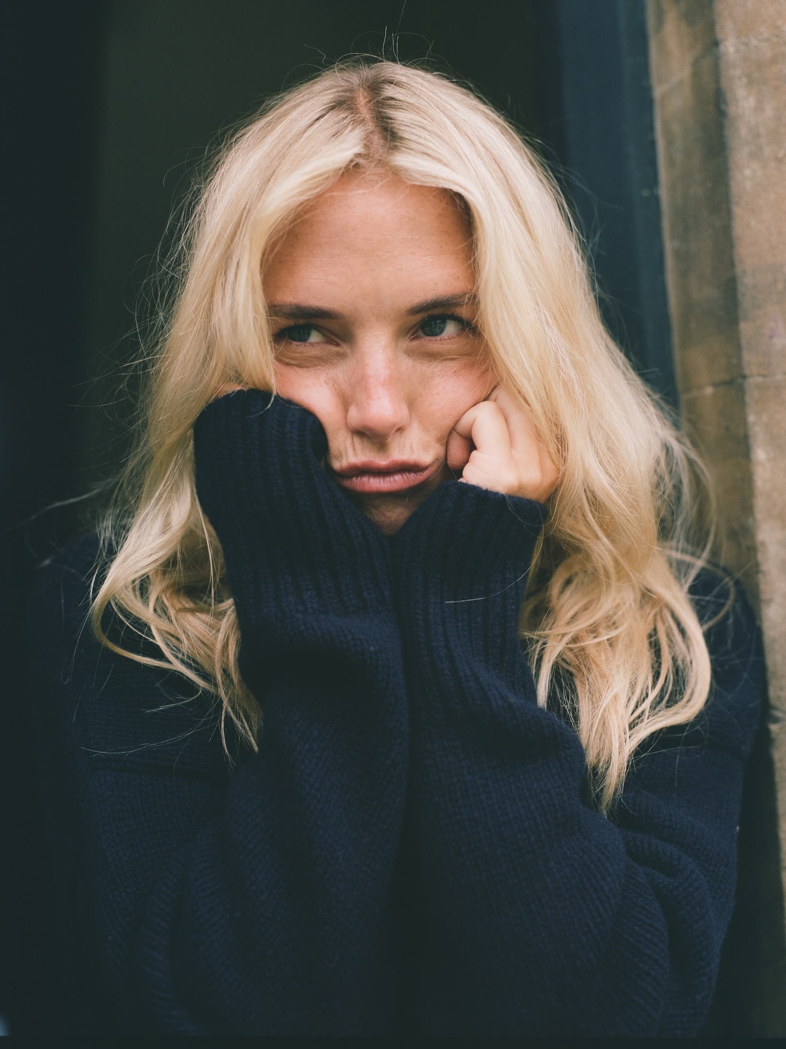Cornwall Jumper: Wool, Navy