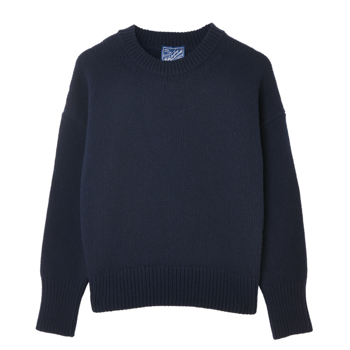 Cornwall Jumper: Wool, Navy
