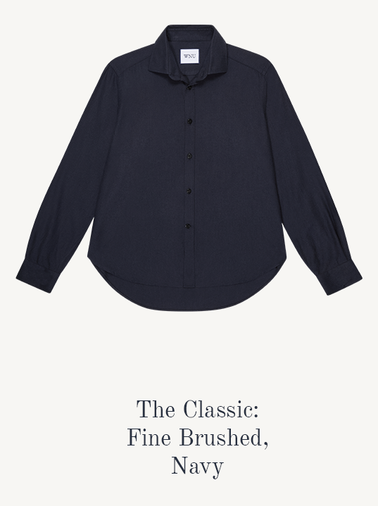 The Classic Fine Brushed Navy