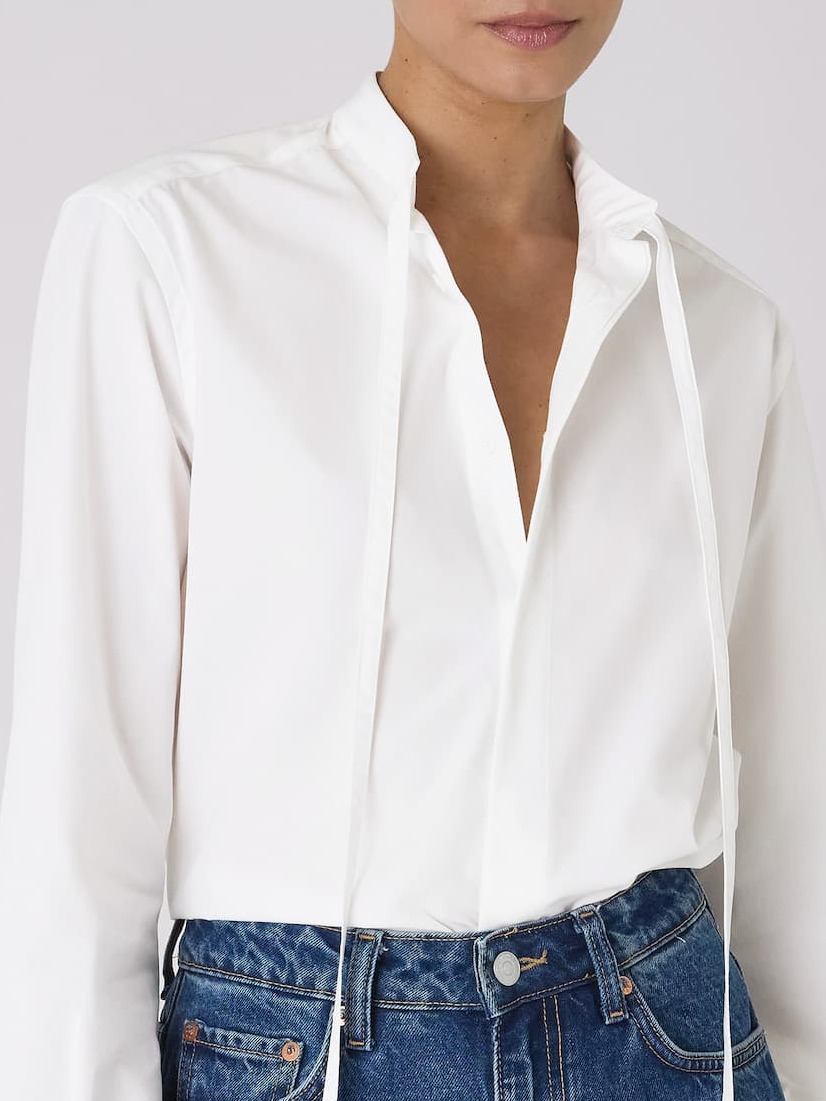 The Boyfriend Bow Tie: Fine Poplin, White
