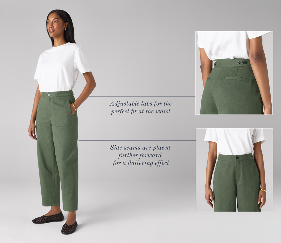 Chartwell Trouser Cotton Twill Khaki