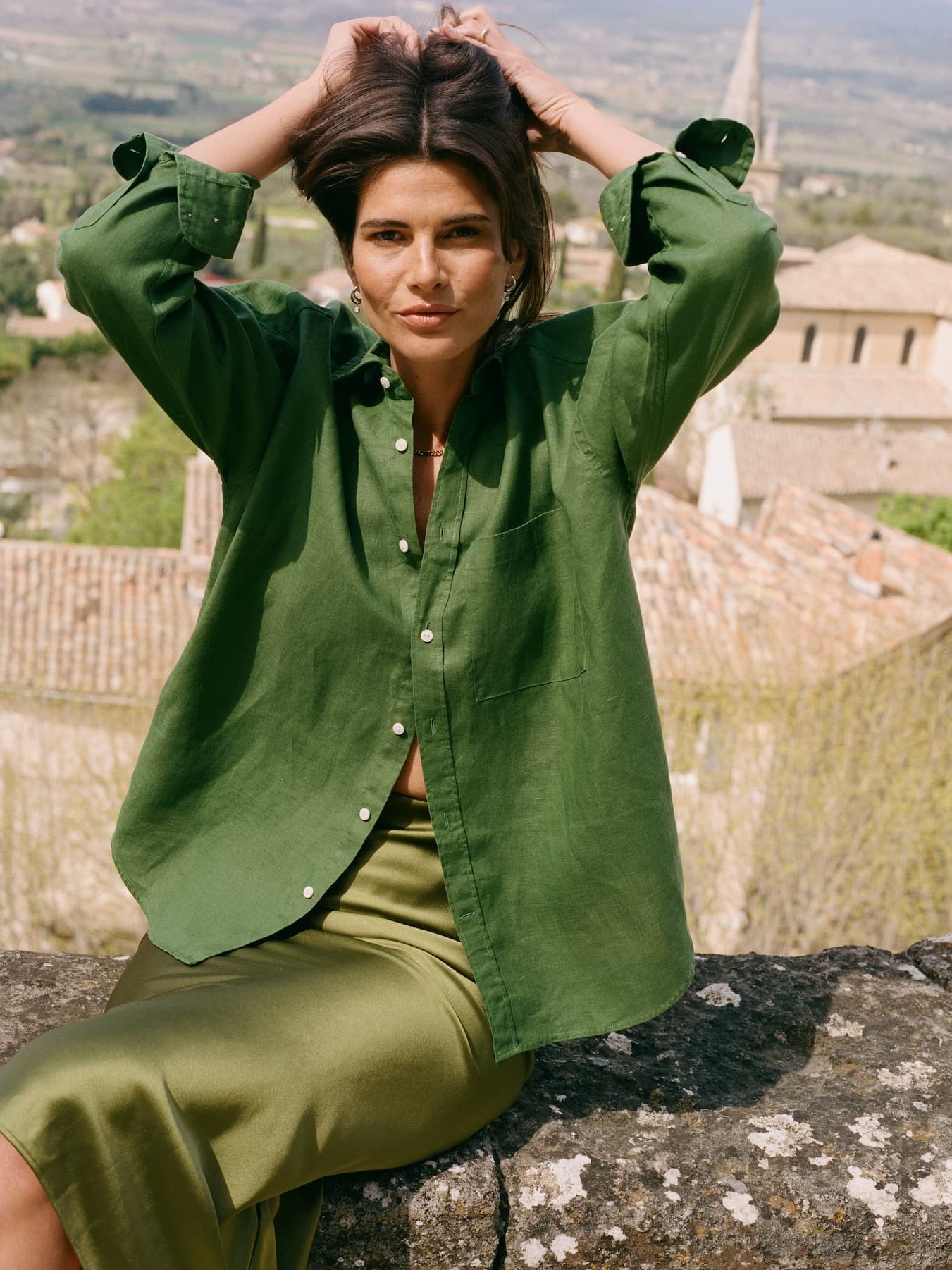 Green Hemp Shirt
